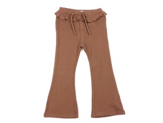 Lil Atelier carob brown bootcut leggings